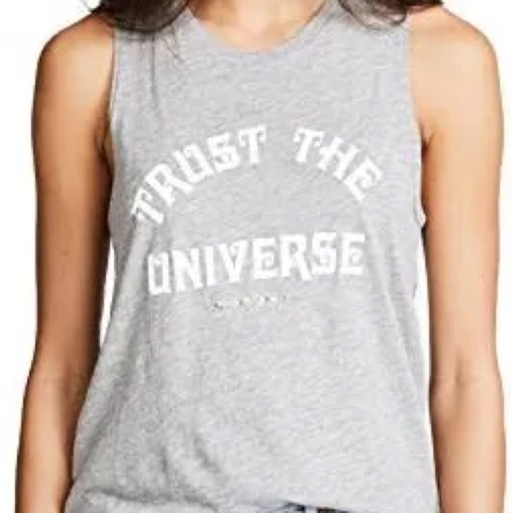 Spiritual Gangster Gray Graphic Muscle Tank